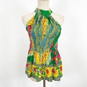 Cynthia Rowley  Colorful Sleeveless Blouse Size Small